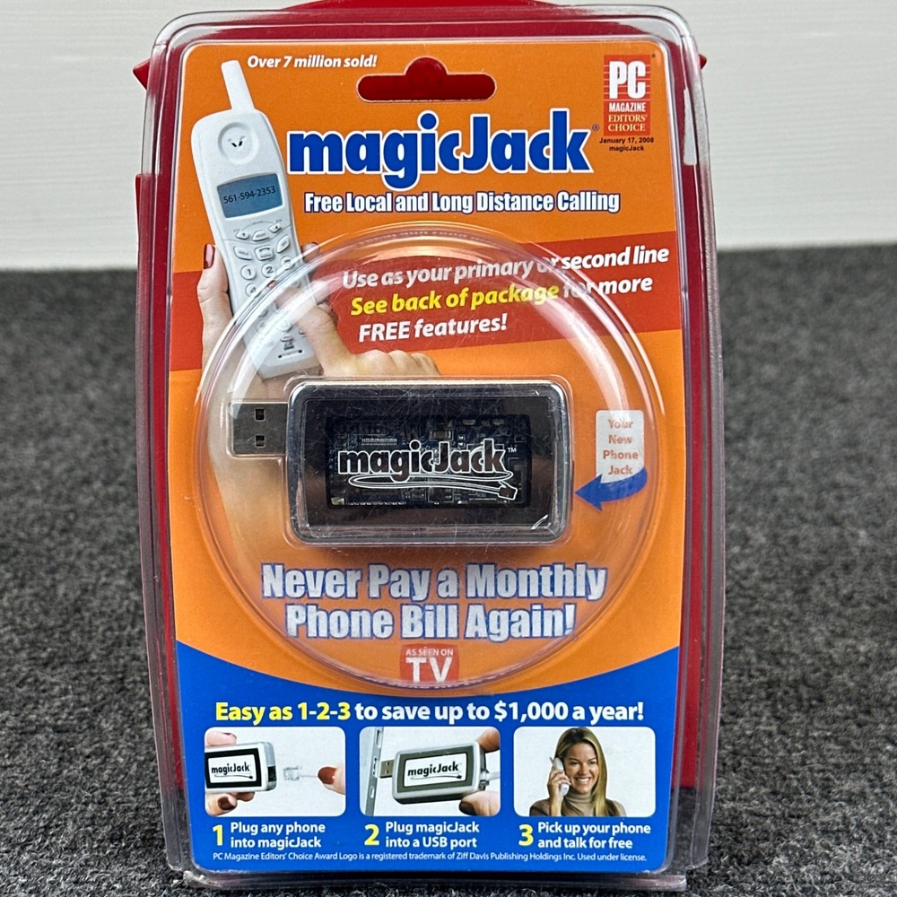 MagicJack‎ USB VoIP Phone Service Adapter Local Long Distance 430-0302 New